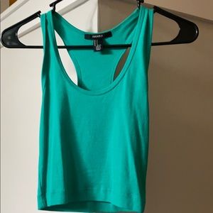 Turquoise crop top